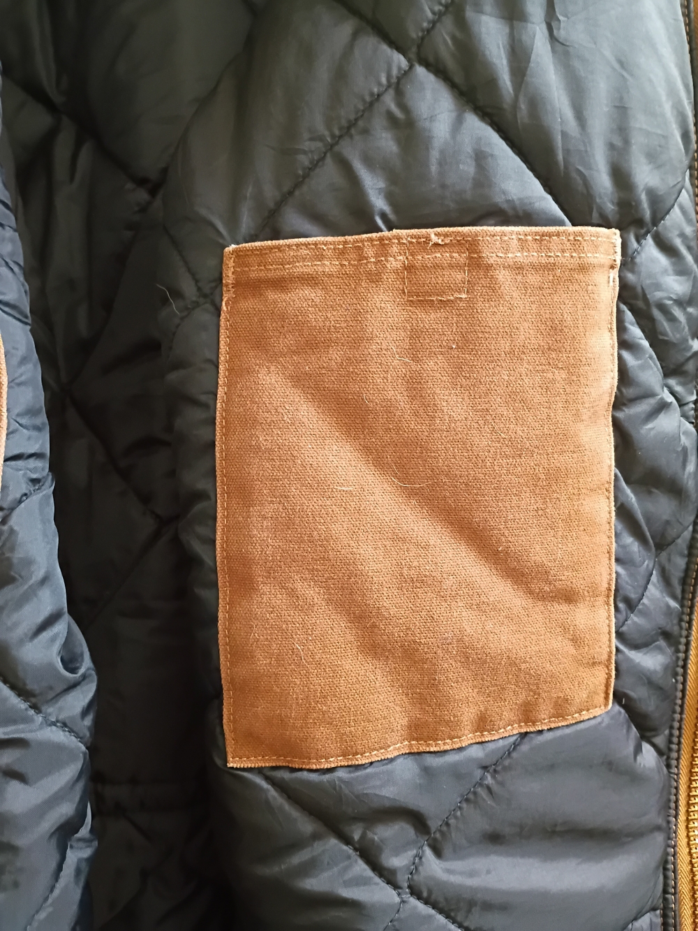 Carhartt Brown Work Duck Jacket with Black Corduroy Collar (Loose Fit) - Picture 5 of 7